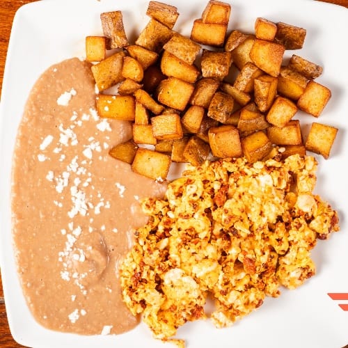 Huevos con Chorizo Plate.